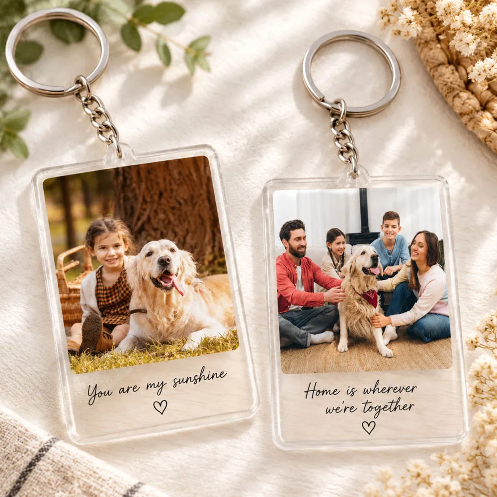 Custom Photo Acrylic Keychain, Personalized Gift