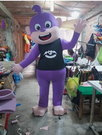 

New Adult Hot Sale Purple Monkey Fancy Cartoon Mascot Costume Plush Christmas Fancy Dress Halloween Mascot Costume