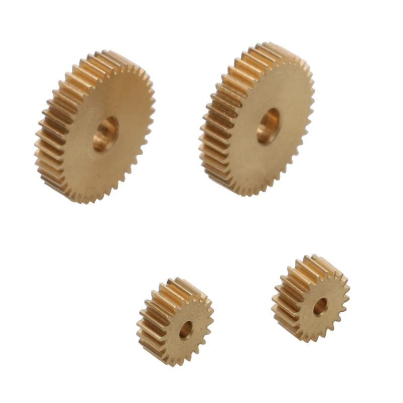 10PCS Modulus 0.2 Brass Spur Gear 10T 12T 15T 20T 30T 40T Micro Mini Motor Shaft Pinion Hole Dia 0.8mm/1mm/2mm for DIY Model