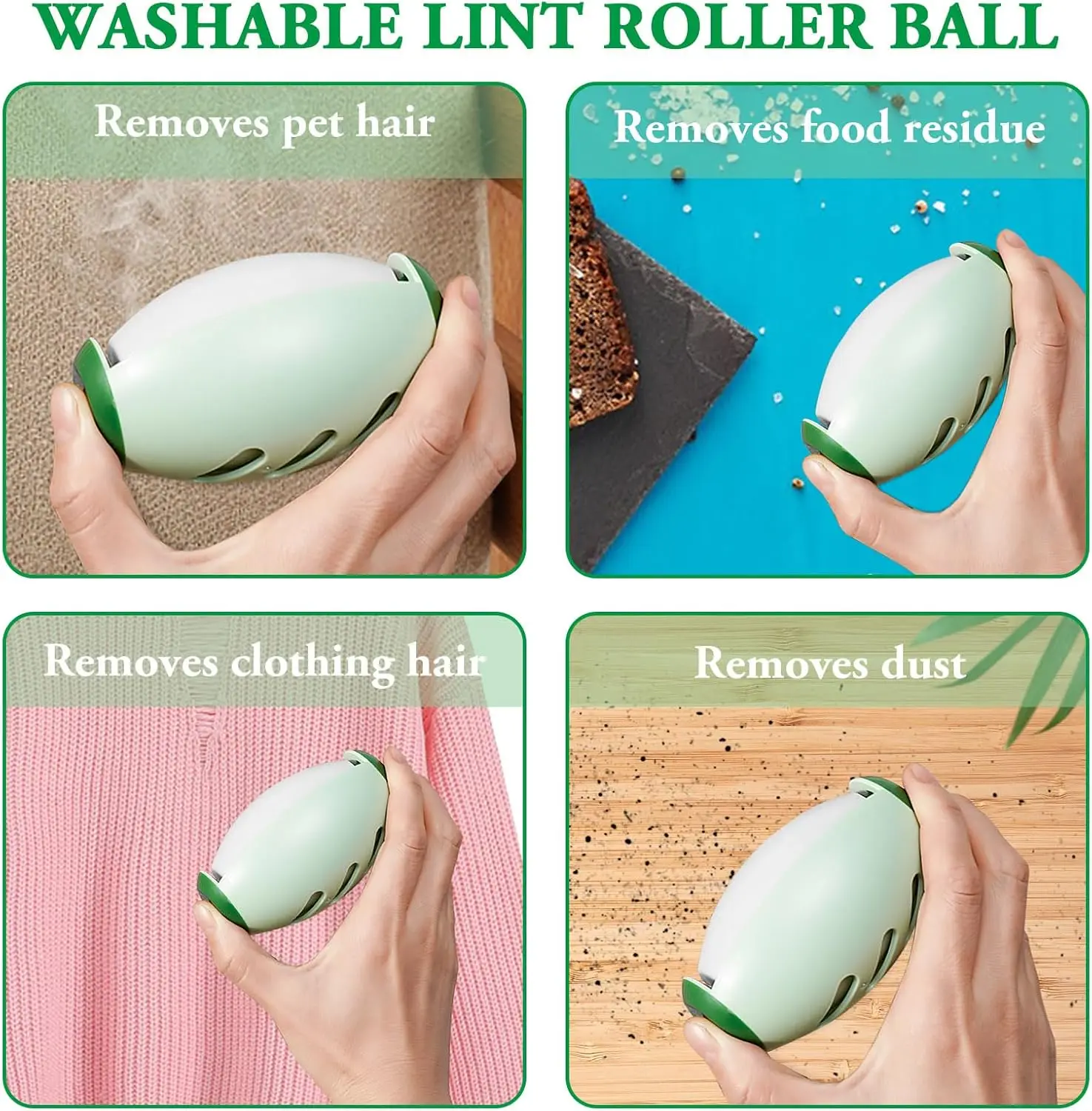 Fluffy Roller Ball Reusable Compact Portable Washable Easy to Clean Sticky Pet Hair Removal Tool For Clothes Sofa Pet Epilator