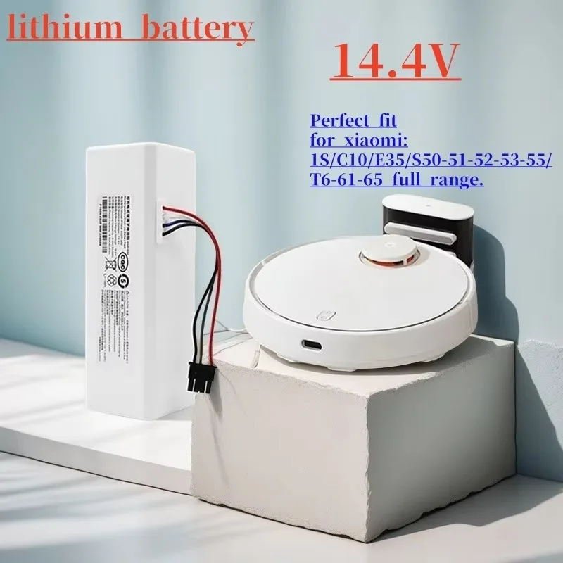 

Replacement Battery Packs 12800mAh 14.4V for XiaoMI Robotic Sweepers Li-ion