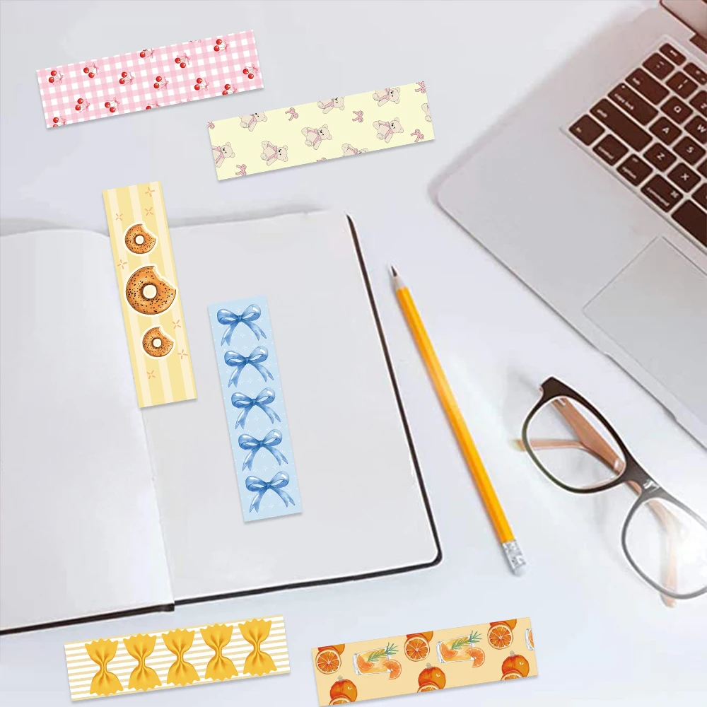 30Pcs Coquette Doodle Bookmarks Assorted Designs Premium Paper Bookmark Set Perfect for Readers Book Page Markers