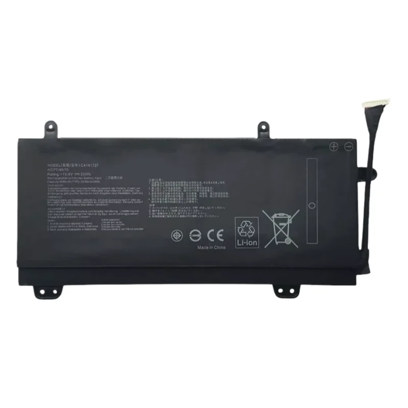 New 15.4V 55Wh 3605mAh C41N1727 Laptop Battery 4Cell For ASUS ROG Zephyrus GM501 GM501GM GM501GS GU501 GU501GM 0B200-02900000