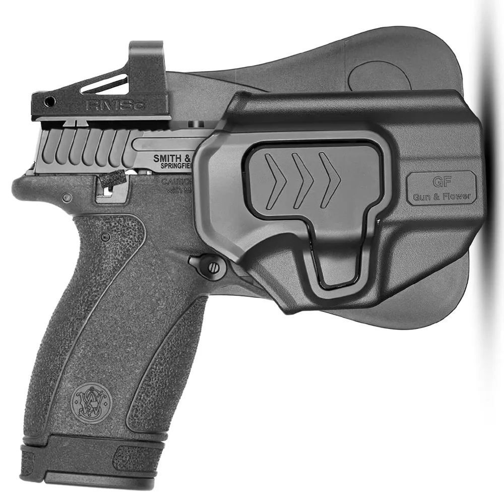 OWB Holster for Smith & Wesson Bodyguard 2.0,Outside Waistband Holster,Level 2 Retention, 360° Adjustable Paddle,Right hand