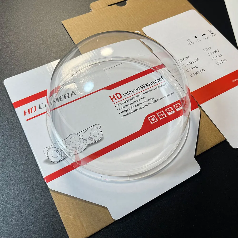 6.2 inch Acrylic Indoor / Outdoor CCTV Replacement Clear Camera PTZ Dome Housing Camera Dome Cover Ball Cover Plexi Glass 2pcs