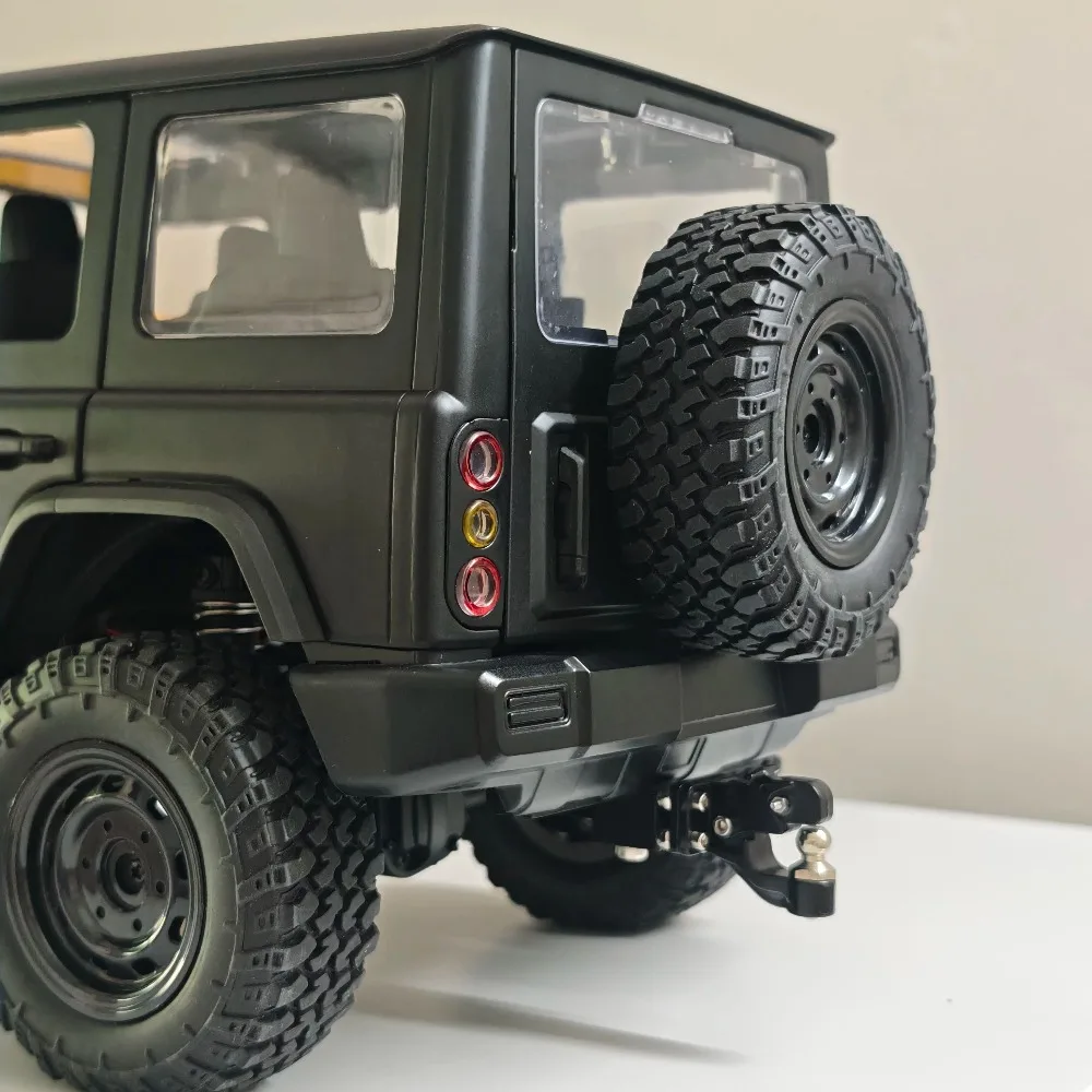 Custom Size premium Metal Tow Hook No-Drill Mount Appearance Decor Upgrade Parts for MN212 1/12 Scale RC Crawler Mod Accessories