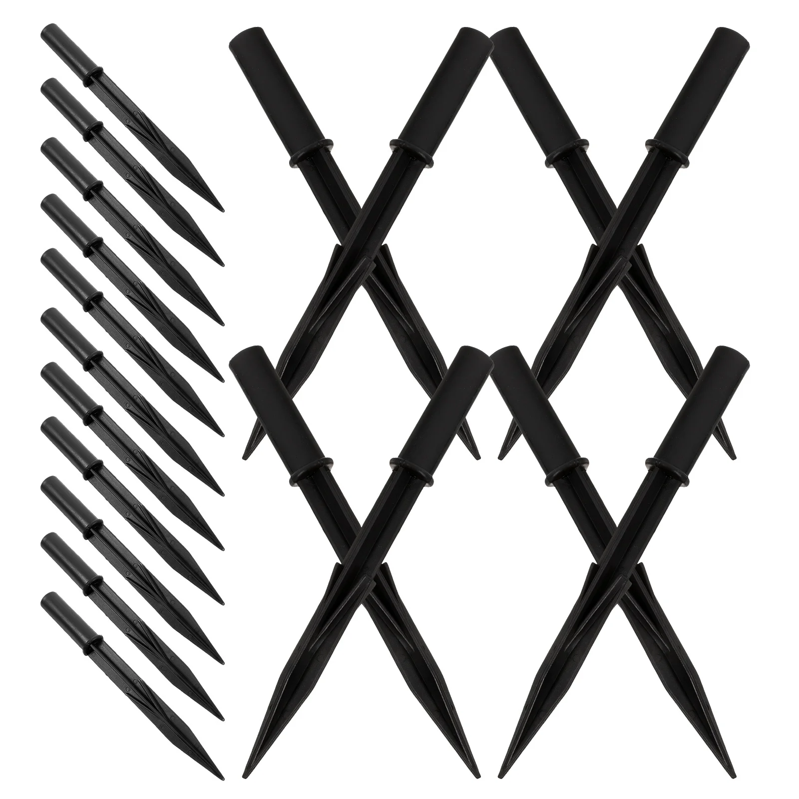 

20Pcs Plastic Replacement Solar Light Stakes for Garden Lamps Outdoor Ground Stakes Pathway Lights Durable Ground Spike