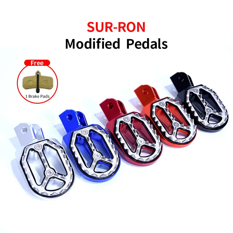 For SURRON Foot Pegs Pedal Support Light Bee X E-bike Scooter Dirtbike Off-road Modified Motorcycle Accessories SUR-RON