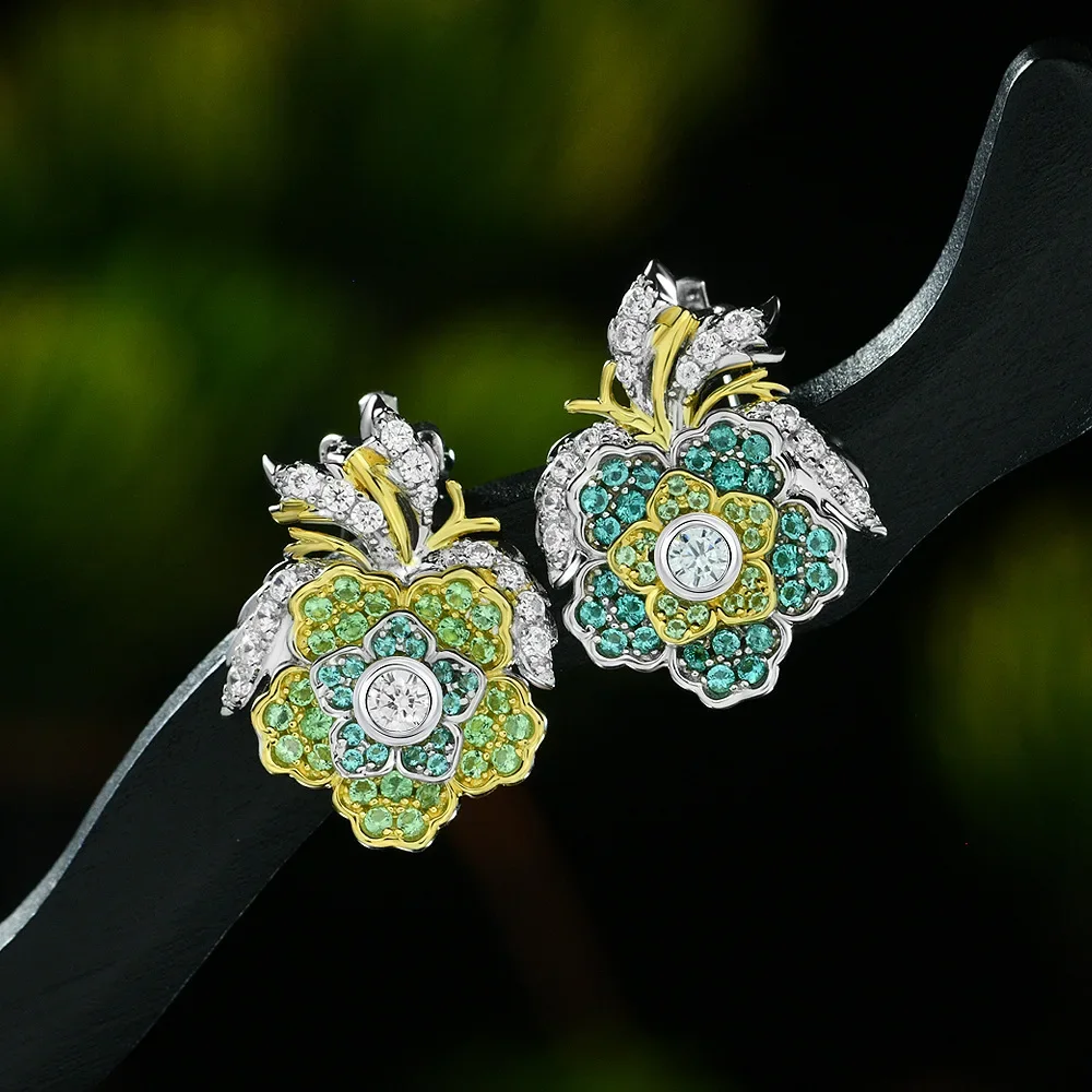 

2025 S925 Серебряные круглые 3 мм Buchirati Wind Ear Clip Модные универсальные серьги Красочные серьги Свадебные украшения