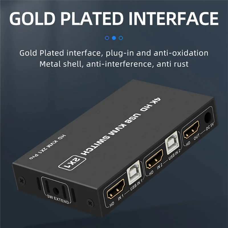 -مفتاح USB KVM متوافق مع 3 منافذ -شاشة مشاركة وحدة التحكم المكتبية المتوافقة 4K 60HZ