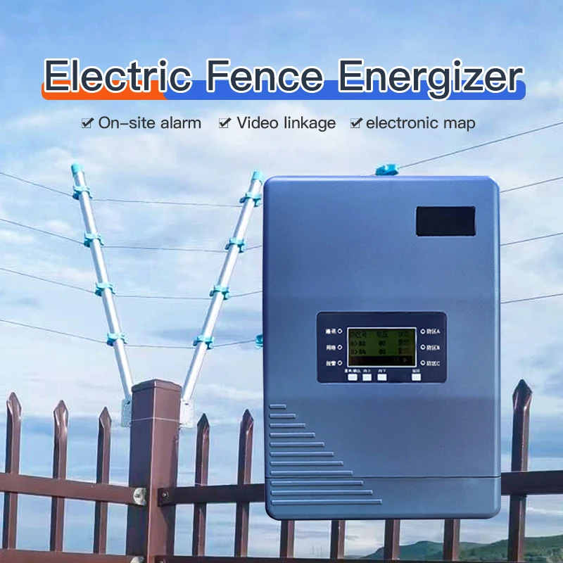 Intelligent Electric Fence Energizer High Voltage Pulse for Yard Fence Anti-Theft Wire Intrusion Alarm Security Syst