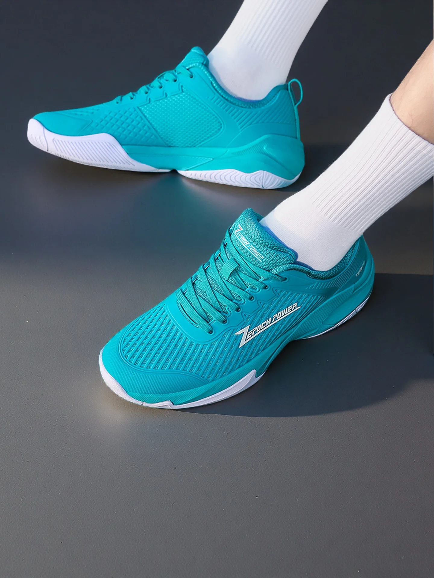 Unisex Professional Tennis Shoes Durable Badminton Fitness Shoes Comfortable and Versatile Indoor Badminton Court Footwear