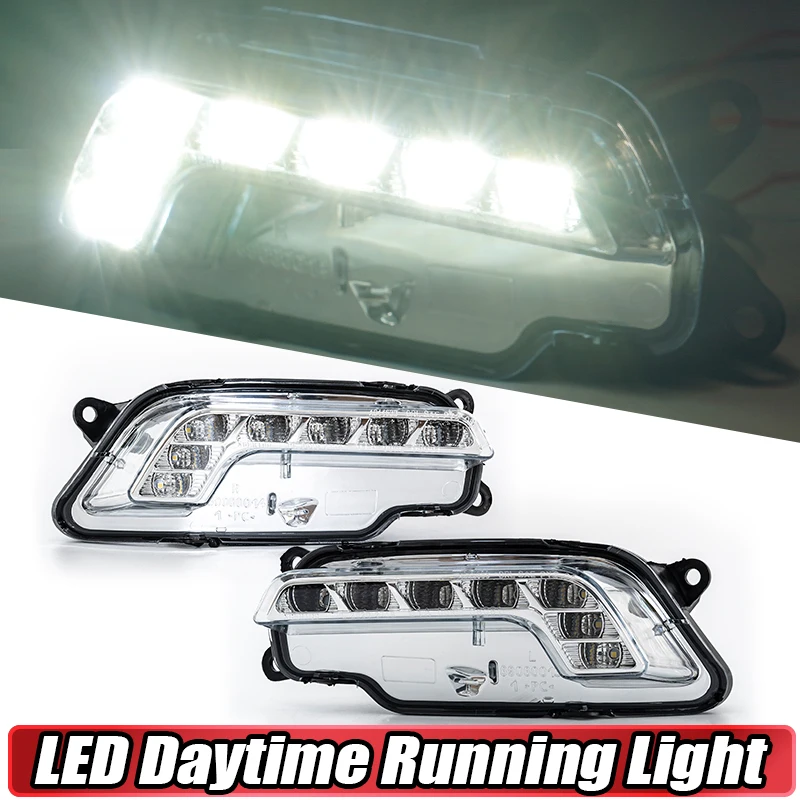 Rhyming A2128200756 A2128200856 LED Fog Lamps D Daytime Running Lightriver Fit For Mercedes W212 E350 E550 E63 2010-2016