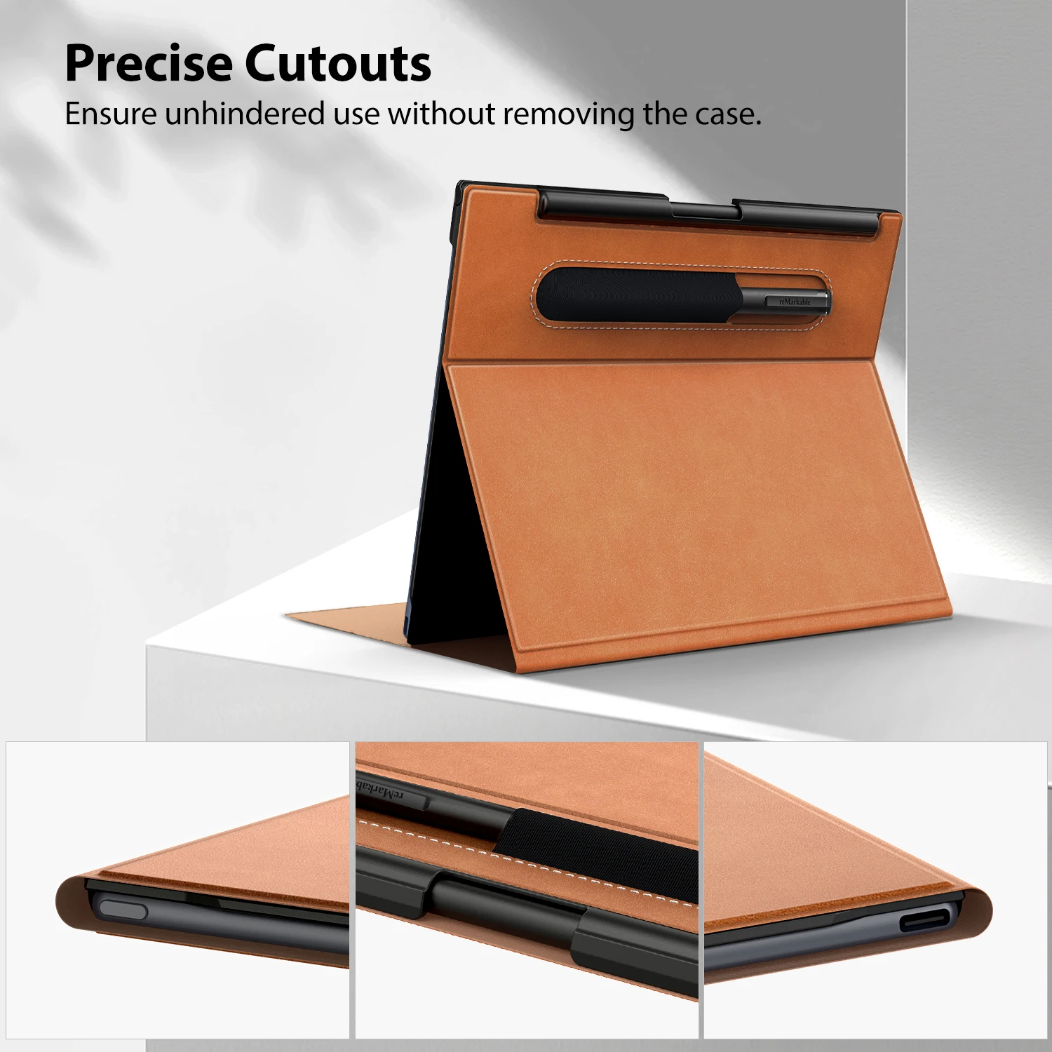 Slim Case for Remarkable 2 Paper Tablet 10.3" 2020 Released Multiple Viewing Angles Folding Case with Pen Holder for Remarkable2