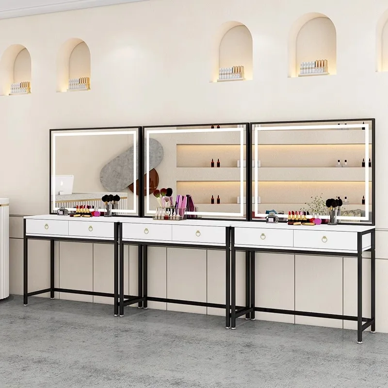 

Light White Accessories Vanity Table College Dorm Essentials European Corner Dressing Table Big Stool Vestidores Home Furniture