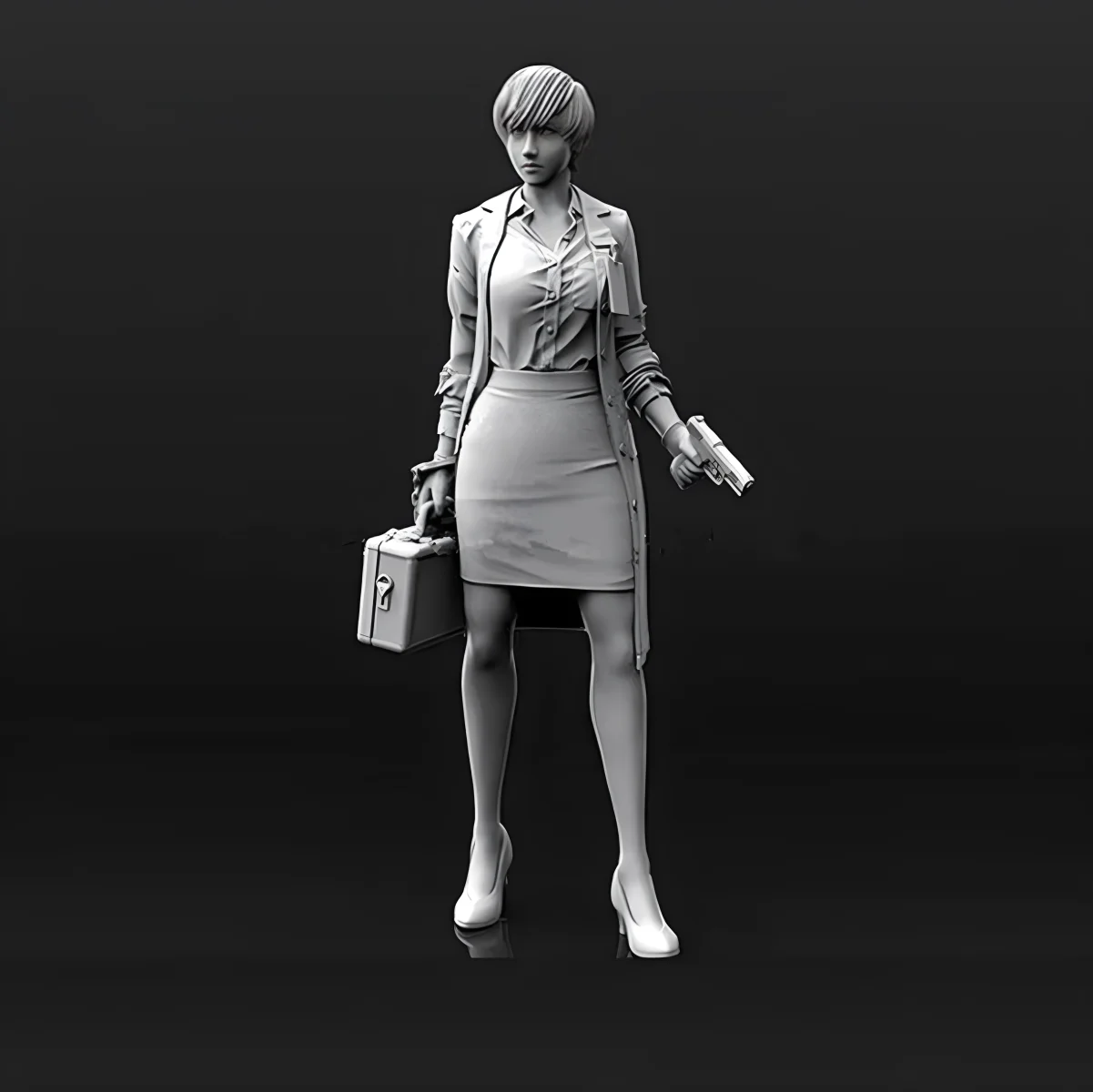 

1/35 model kit resin kit Female FBI