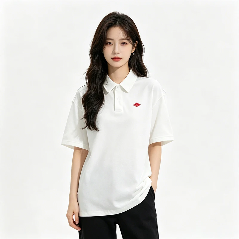 Hot Sales Summer Men's Women Quality Cotton Solid Pocket Short Sleeve Polo-Shirt Embroidery Logo T-shirt Comfortable Tops