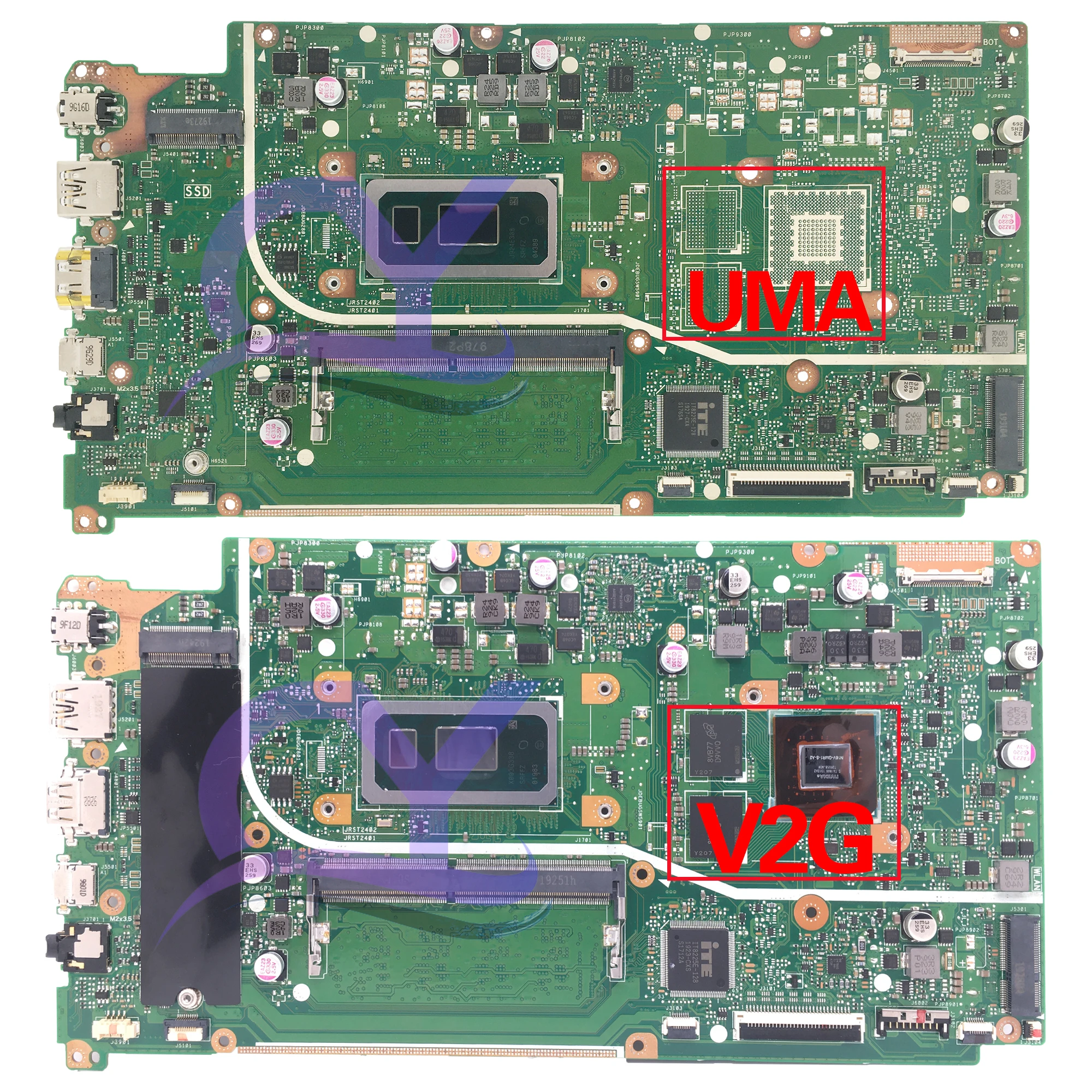 Imagem -03 - Placa-mãe Portátil para Asus Vivobook X512fa X512ff X712fa X712fb I3-i5-i5-i7 a 10th 4gb Uma V2g Mainboard