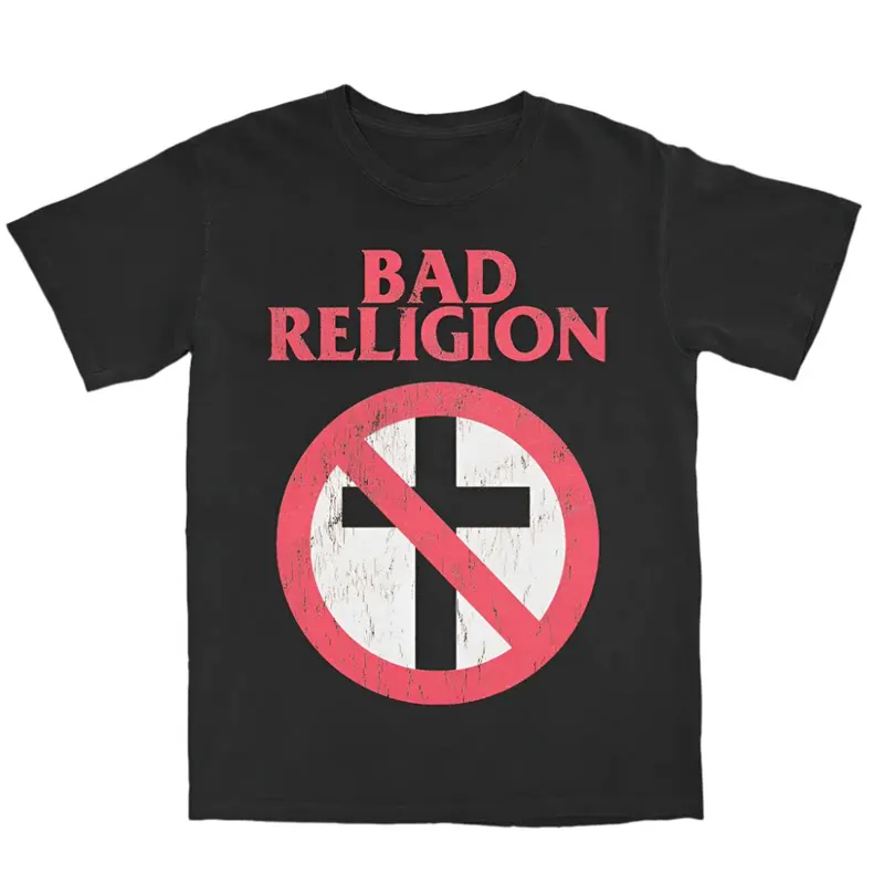 1980 Bad Religion Band PUNK Hardcore Casual T-Shirt Luxusmarken-Oberteil für Herren und Damen – Detail 6