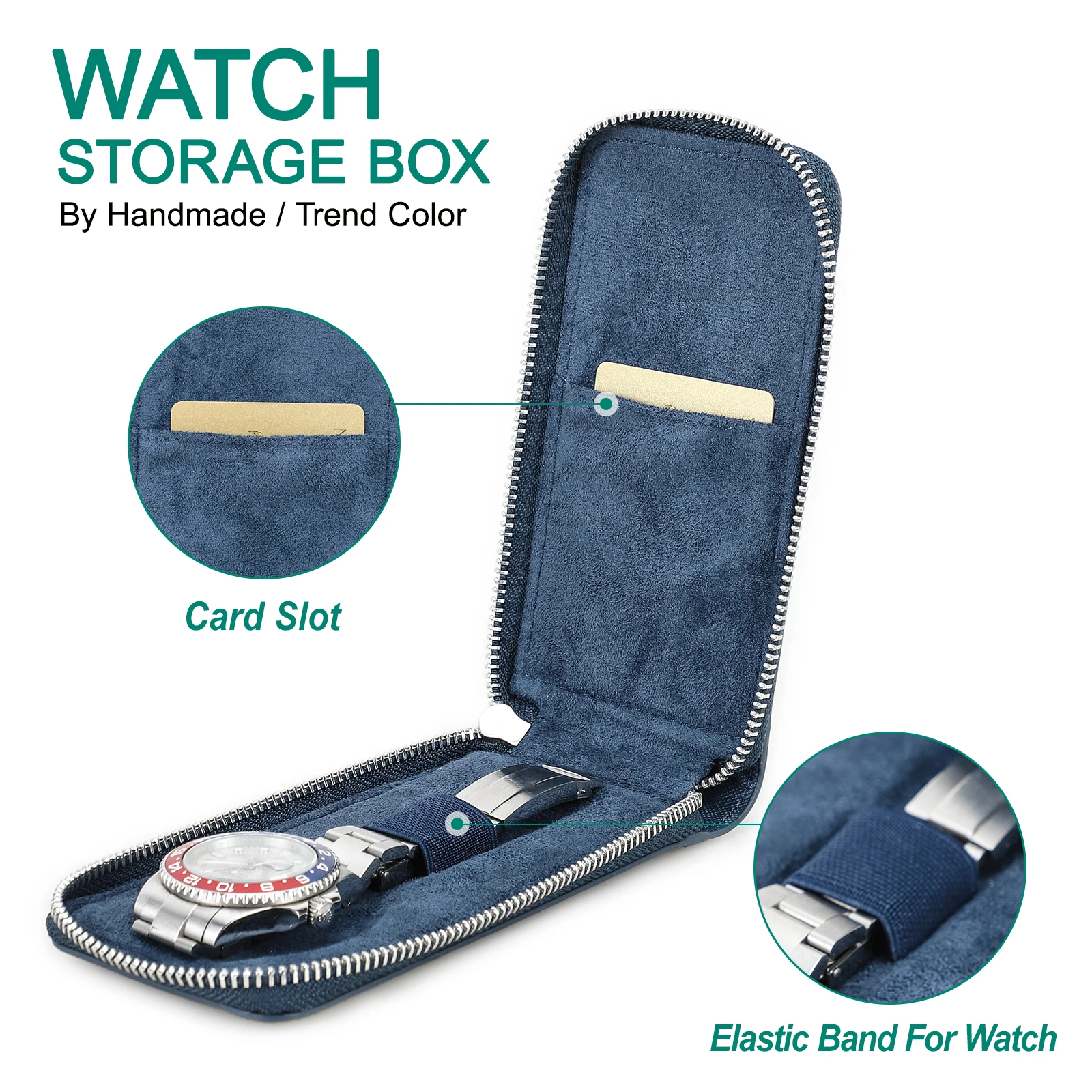

Leather Watch box Men and Women Multifunctional Single Storage And Packaging Wrist Watch boxes High Quality Gift Box