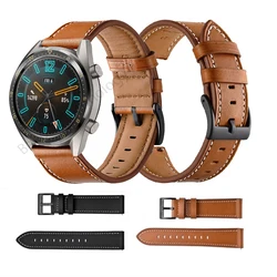 For Huawei Watch GT 2 / Pro / 2E / GT 46mm Strap Genuine Leather Band 22mm Watch Strap GT2 gt2e Bracelet Watchband Wristband