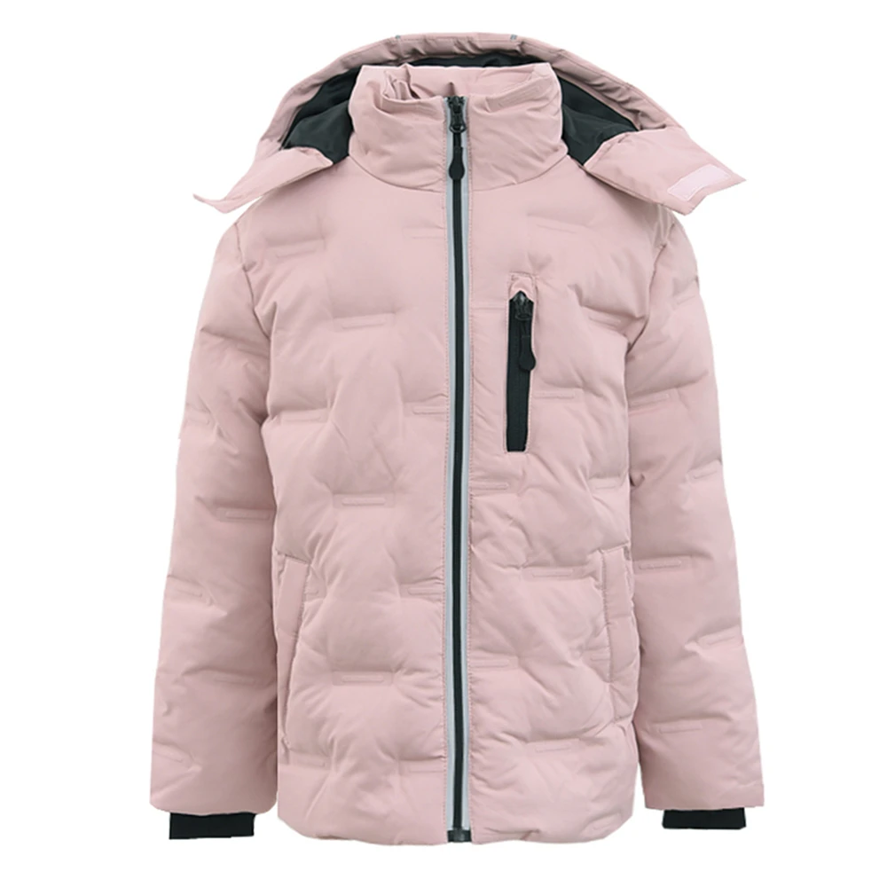 3-10T Kids Girls Coat Winter Warm Jackets For Girls Thicken Padded Cotton Coat Hooded Reflective Strips Design