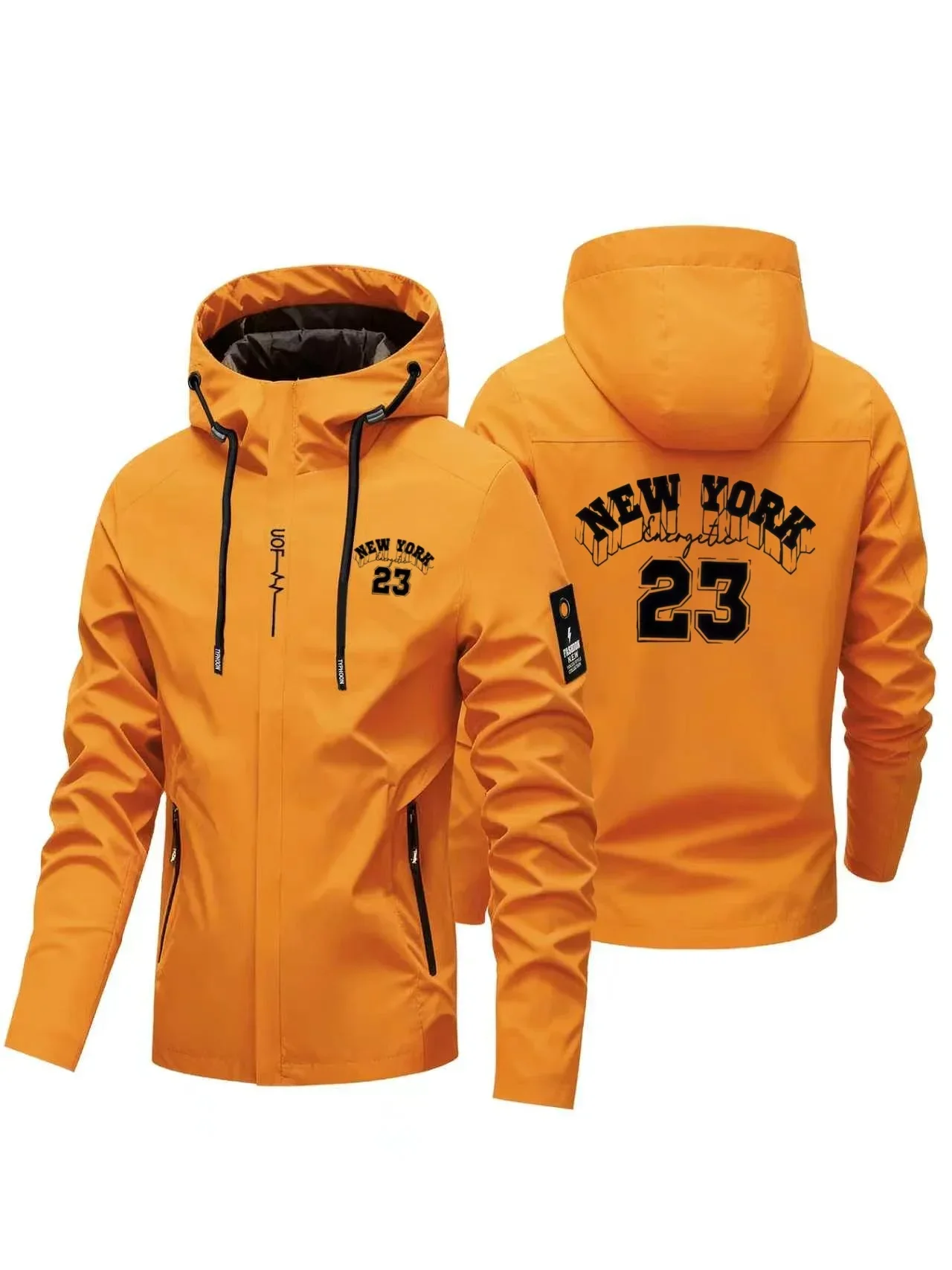 Men's Hooded Windbreaker Jacket Is a Windproof and Waterproof Outdoor Sports Jacket Suitable for Spring and Autumn Seasons