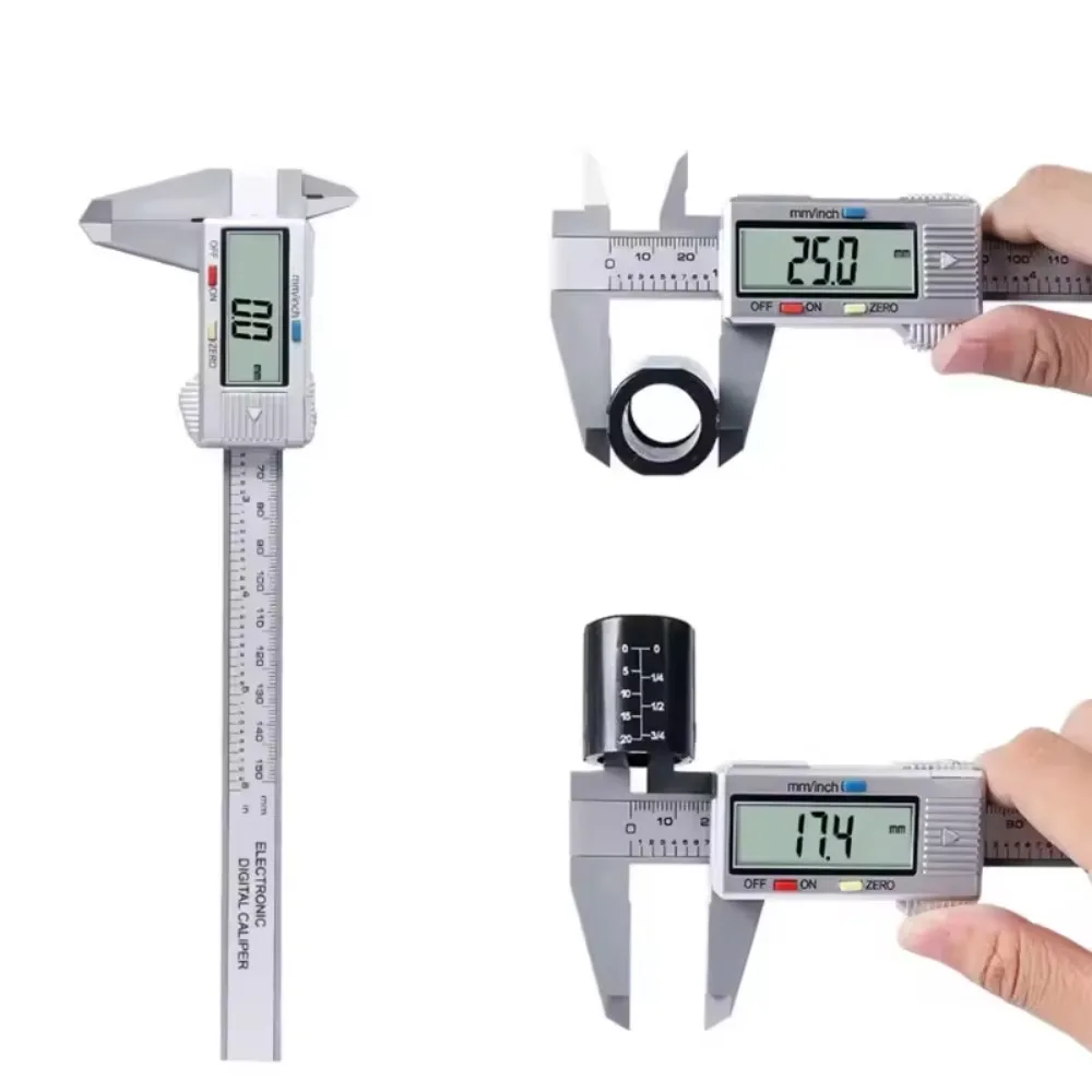 

LCD Display 150mm Electronic Digital Caliper Vernier Calipers Gauge Micrometer with Storage Box for Mechanical Component Measure