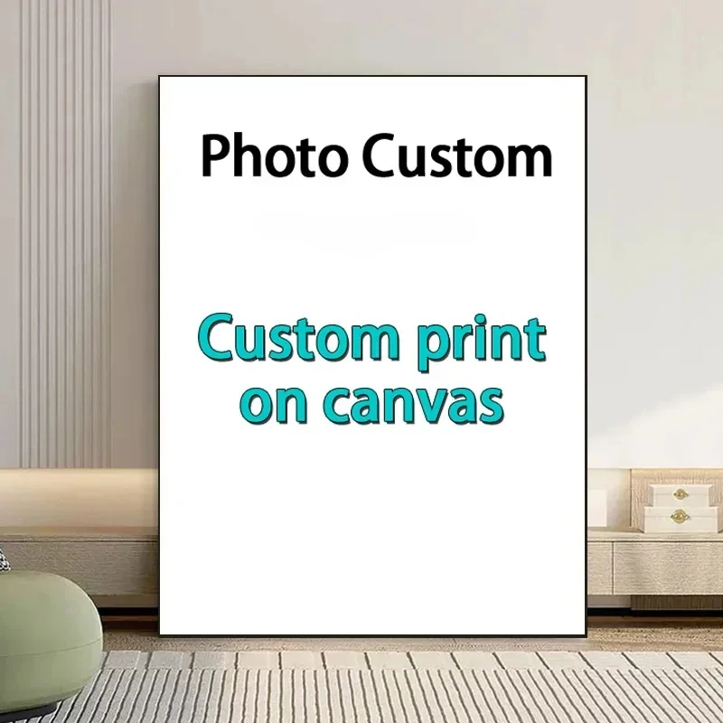 Custom Canvas Painting Wedding Family Life Photos Personalized Posters Wall Art Custom Holiday Birthday Gifts Room Decor