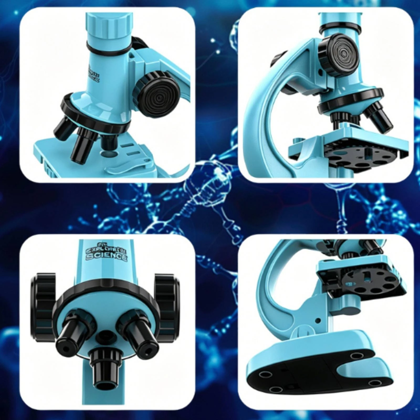 Science Experiment - Toy Microscope with Light Educational Microscope