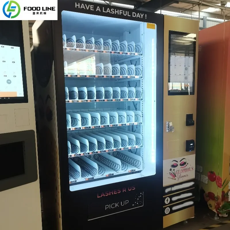 Hair Extension Vending Machine Beauty Dispenser Eyelash Vending Machine Lash Steel Cashless for Shopping Center OME