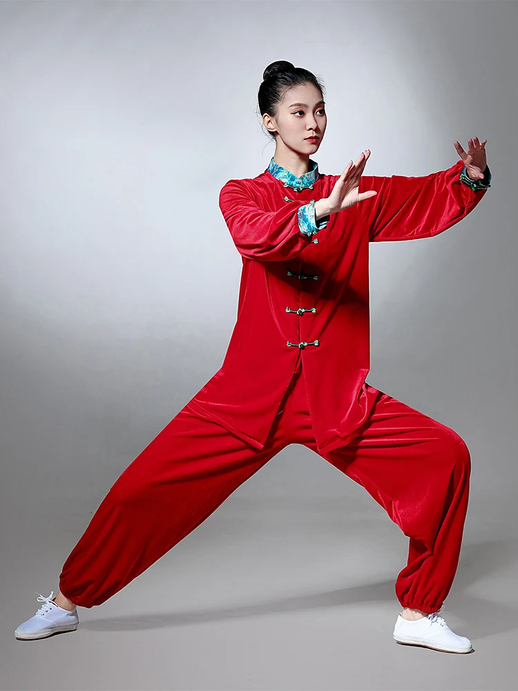 Premium High-End Unisex Tai Chi Practice Uniform Autumn/Winter 2025 New Warm Soft Fleece Comfort Fit for Performance & Fitness