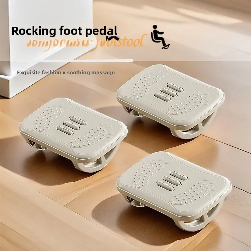 Under Desk Footrest Office Foot Stool Anti Cross Legs Posture Corrector Foot Massager Pedal Home Footrest Comfort Ergonomic R