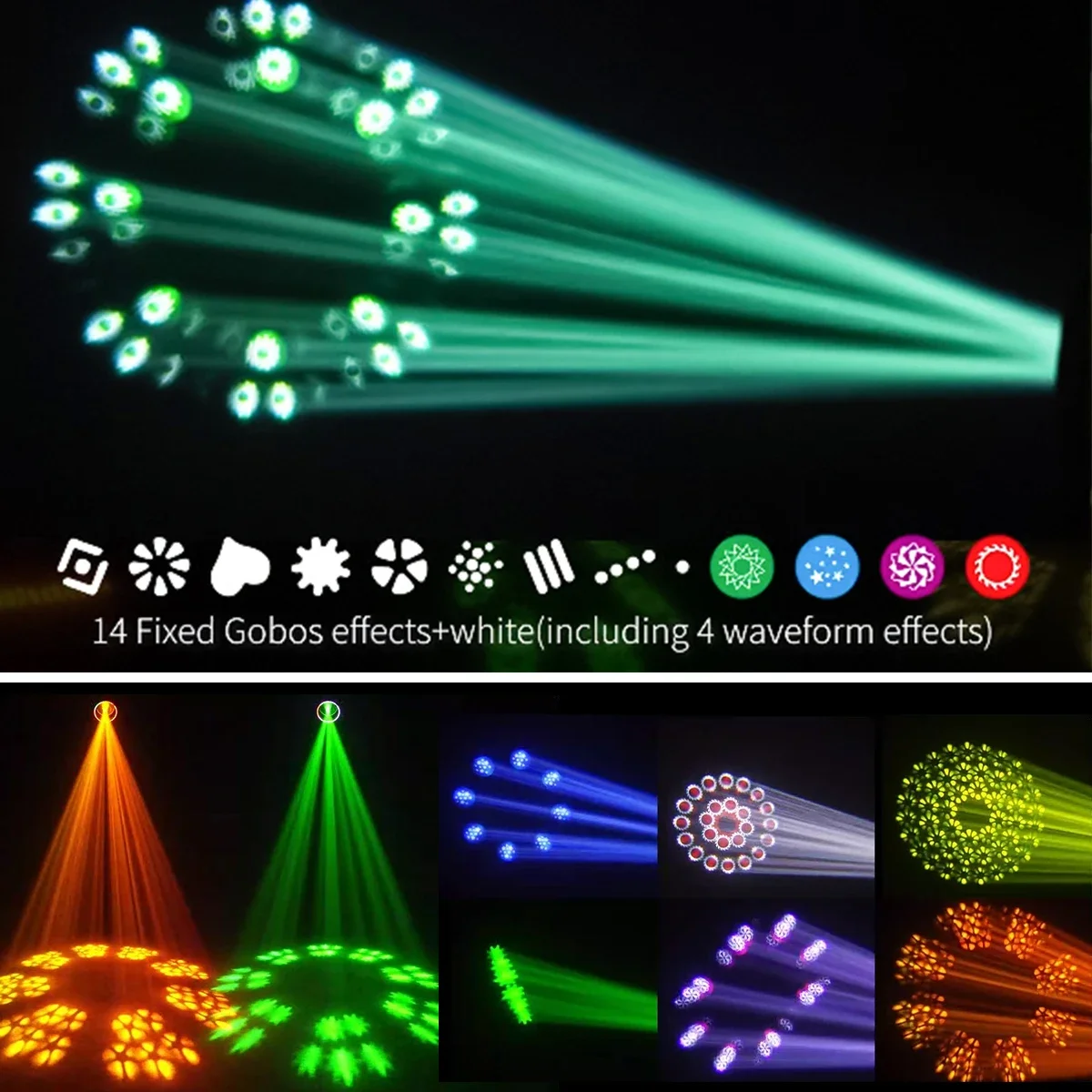 New 300W Prism King Beam Moving Head Stage Lighting High Power for Party Wedding & DJ Sharp Design with DMX512