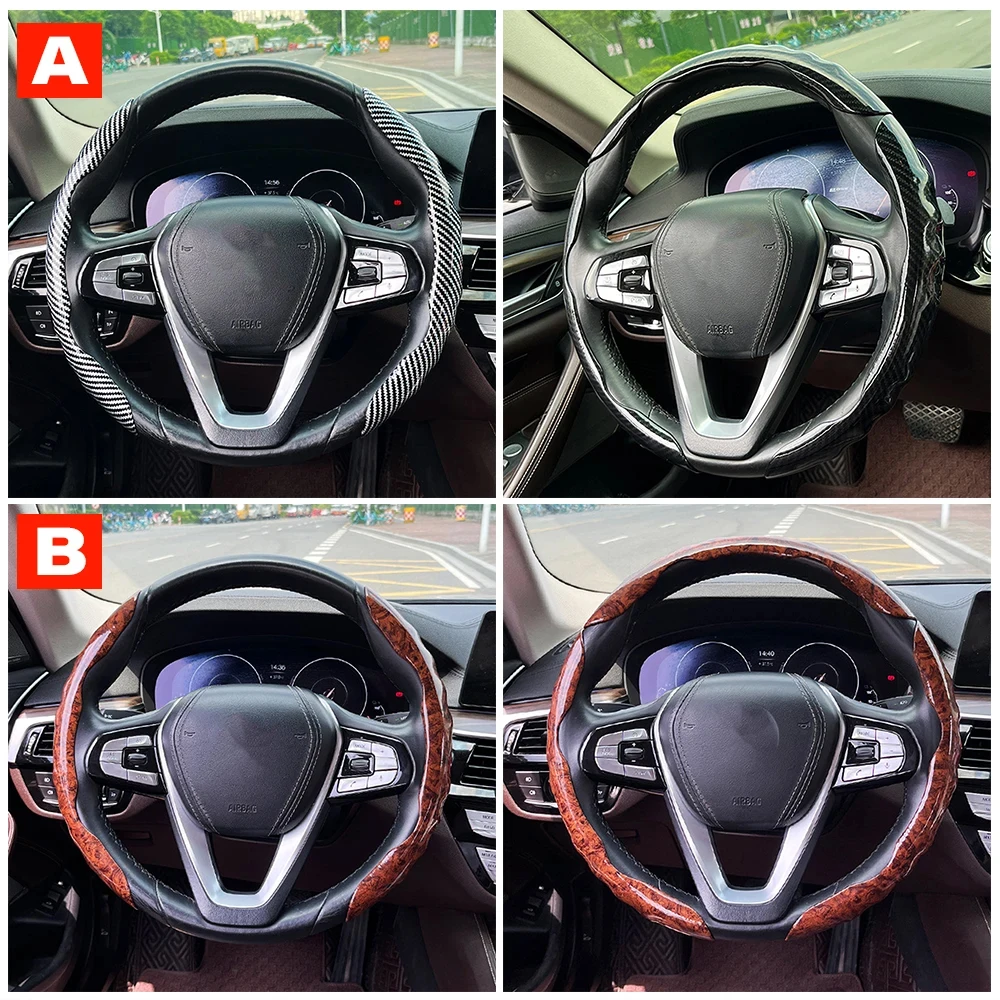 For Opel Insignia Astra G H J K F Antara Mokka Regal Meriva Zafira B G Corsa Car Steering Wheel Cover Non-Slip Auto Accessories