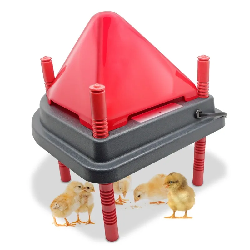 Electric Chick Brooder Heating Plate Practical Adjustable Height Chick Cage Heater with Waterproof Hat Farm Animal Supplies