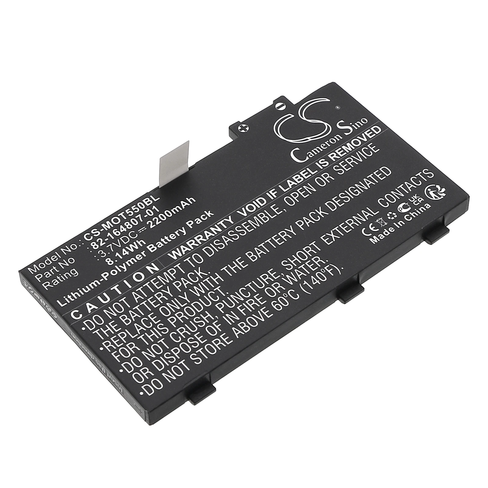 Аккумулятор для сканера штрих-кодов BTRY-TC55-29MA1-01 для Zebra RFD8500, Symbol MC36, Motorola TC55 ES85 ES85XX TC55AH-JC11ES MC36