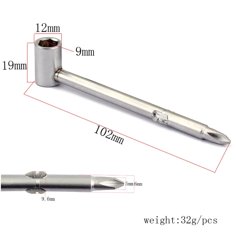 1Pcs 9Mm Truss Rod Wrench Premium Truss Rod Adjustment Tool for Style Guitars Smooth Glossy Finish Heavy Duty Steel