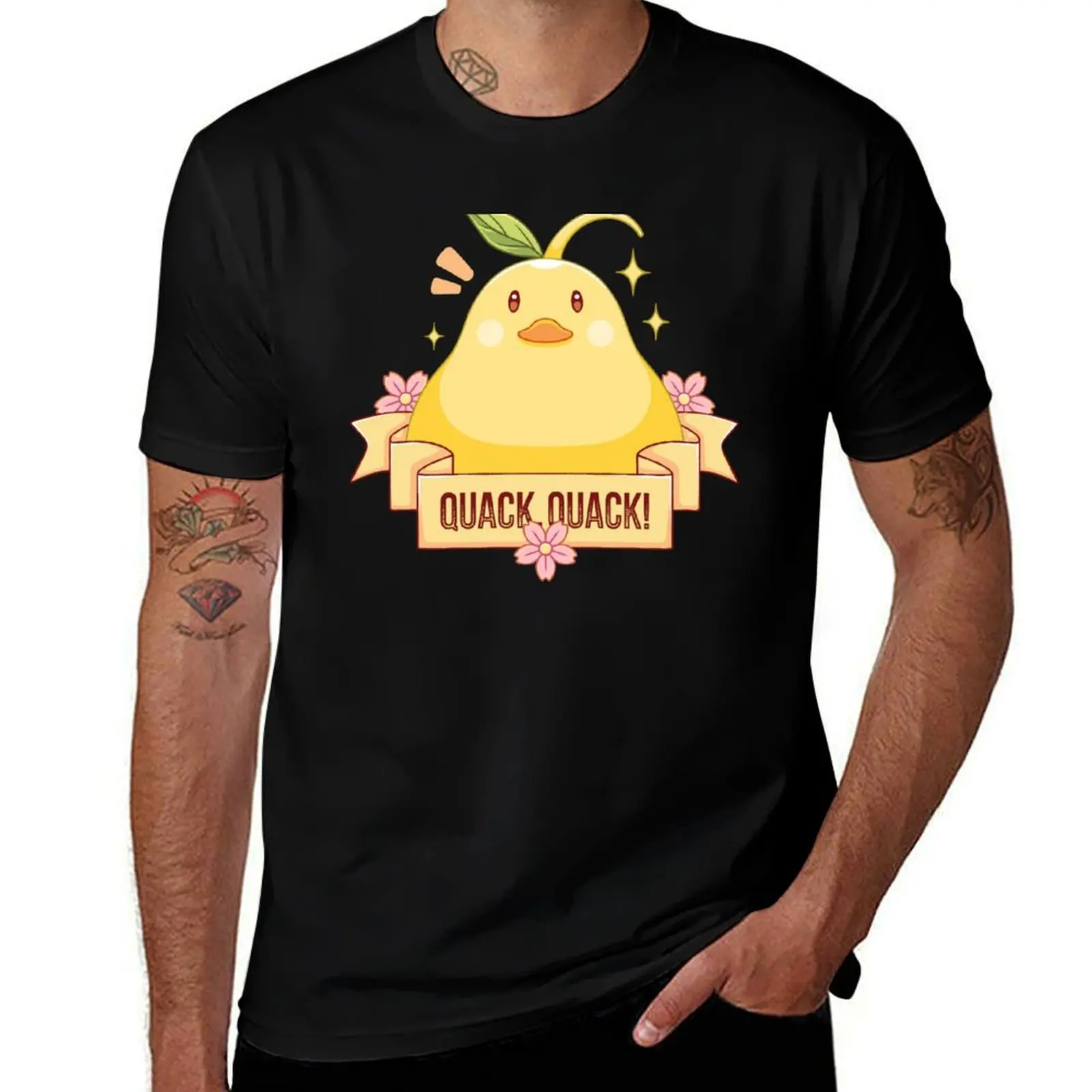 

Quack, Quack! T-Shirt luxury clothing labubu anime tshirt anime gifts for boyfriend Men's cotton t-shirt