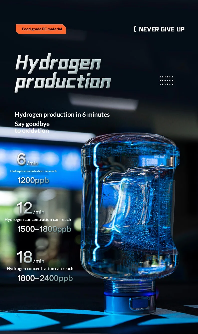Portable Hydrogen Rich Water Cup Rechargeable Hydrogen Water Bottle for Home Sports Outdoor S5b5be24d38174bca8790fecc2d25622eE