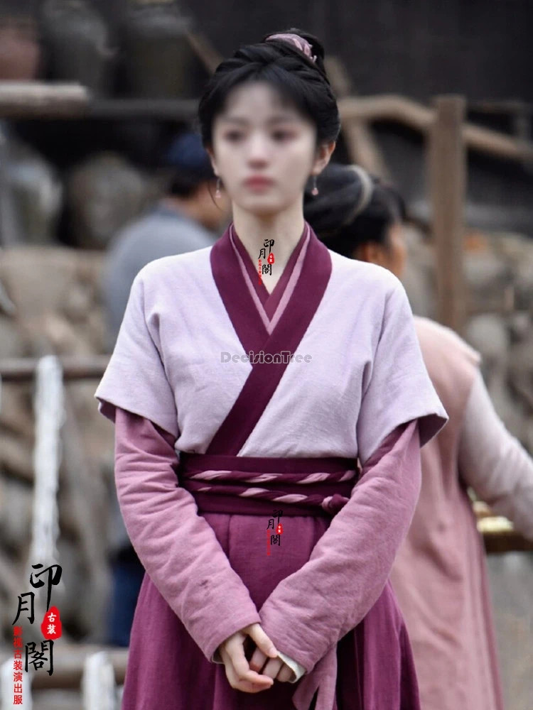 

2024 new film tv film chinese ancient song dynasty ming dynasty weijin style hanfu lady attendant ancient clothing cosplay hanfu