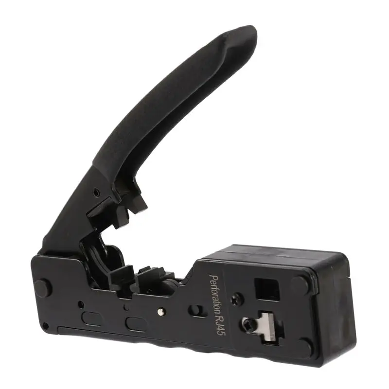 Leading-3X Cat5 Cat6 Cat7 Pass Through Crimper For RJ45 RJ12 RJ11 Network Connectors Modular Plugs Ethernet Cables EZ Crimp Tool