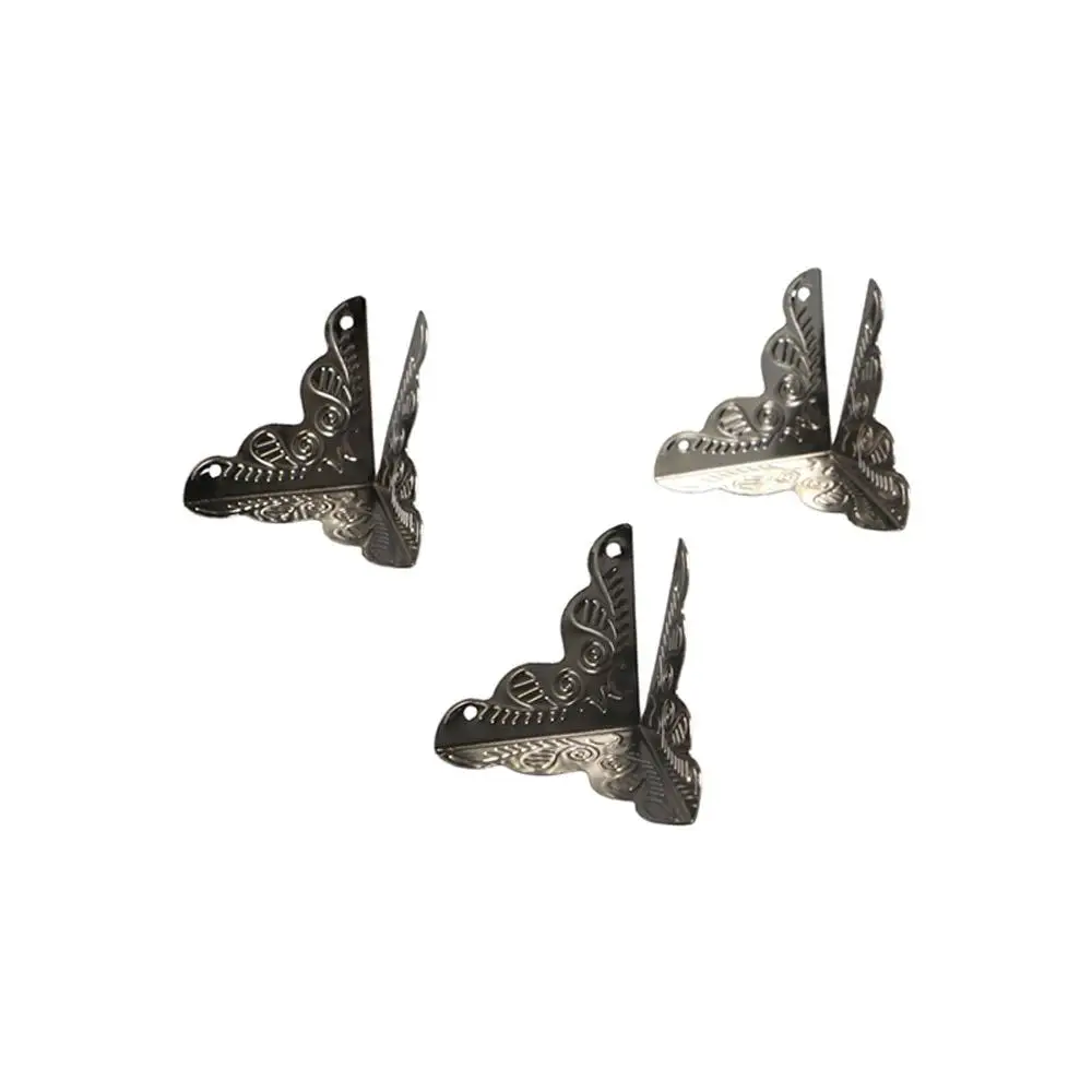 25mm Gold Classical Carved Silver Decorative Furniture Accessories Corner Protector Corner Bracket Corner Foot
