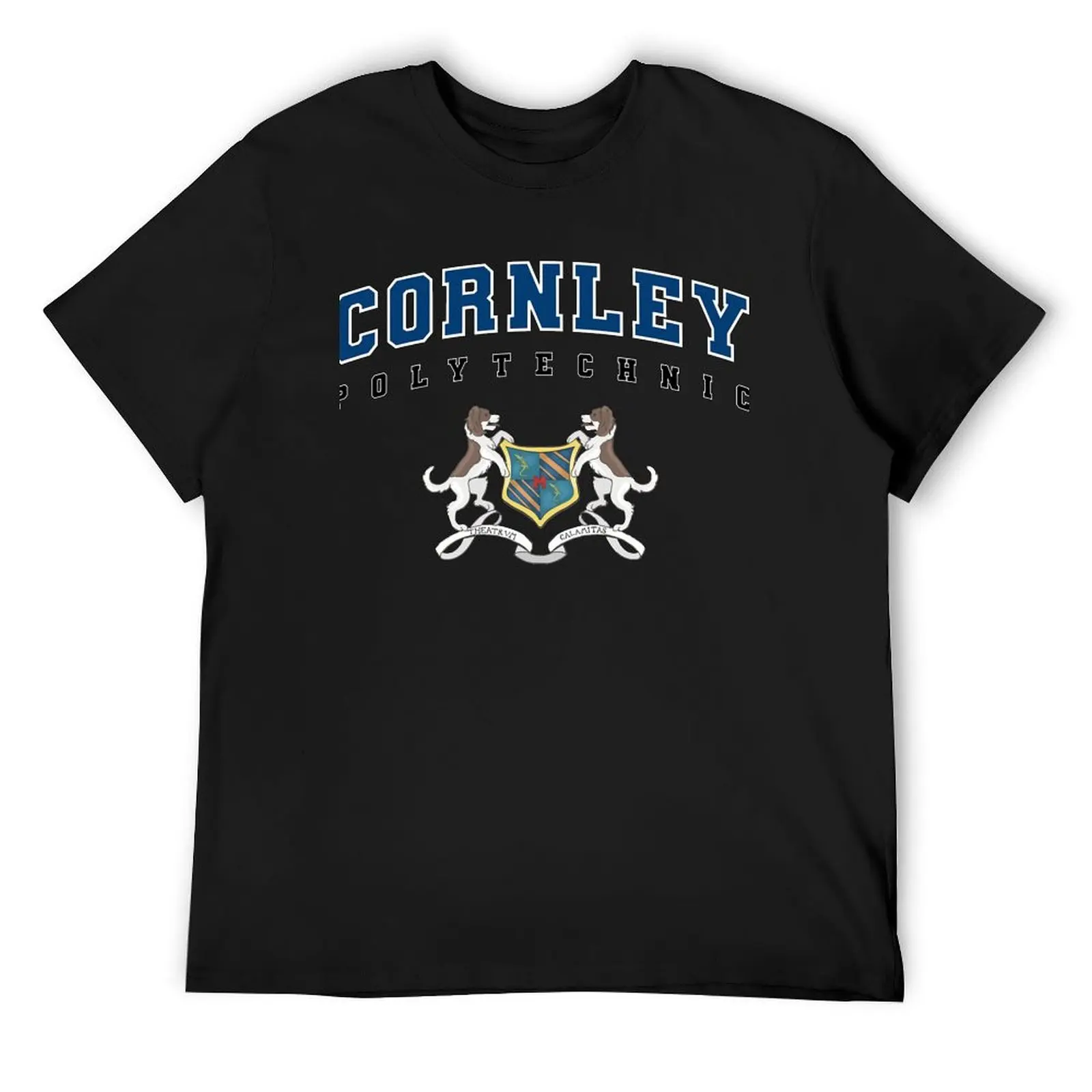 Cornley Polytechnic BLUE T-Shirt plus sizes cheap stuff plus size clothes customs plus size men clothing