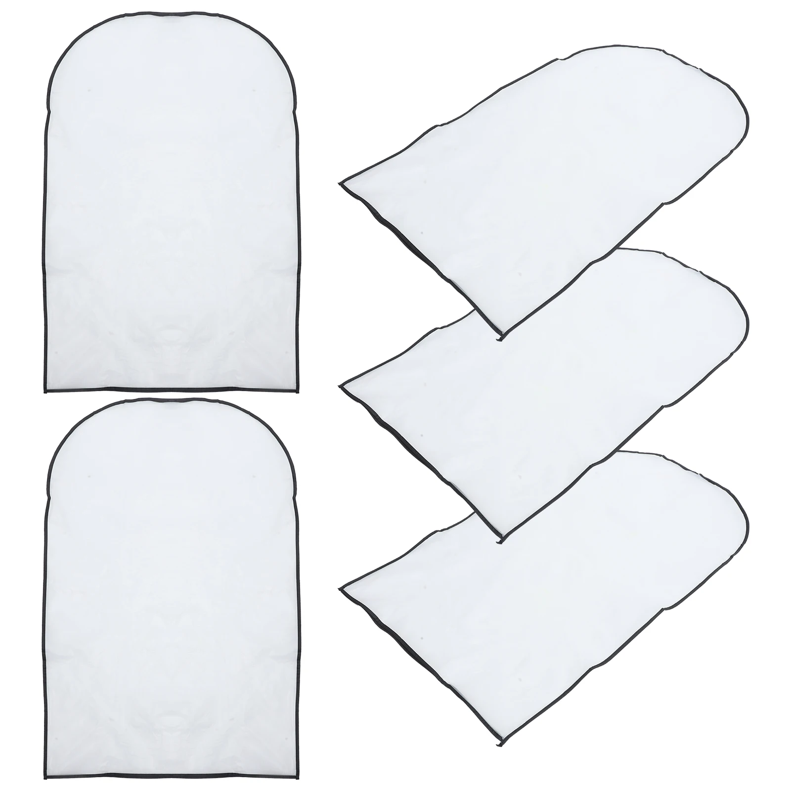 

5 Pcs Clothing Dust Bag Garment Clothes Cover Dustproof Hanging Pocket Bags Man