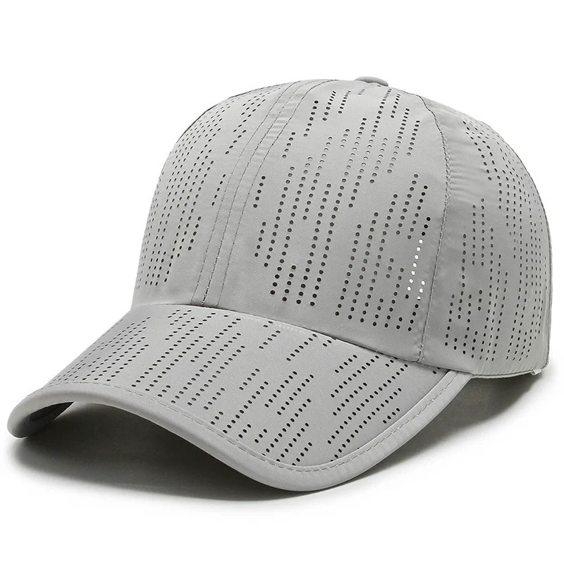 Summer Mesh Breathable Baseball Cap Quick Dry Sweat Absorbing Unisex Adjustable Outdoor Running Fitness Sun Hat