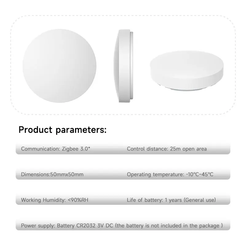 Tuya ZigBee Smart Wireless Button Scene Switch Smart Life App Remote Control For Google Alexa Wait Voice Assistant Home Office view 6