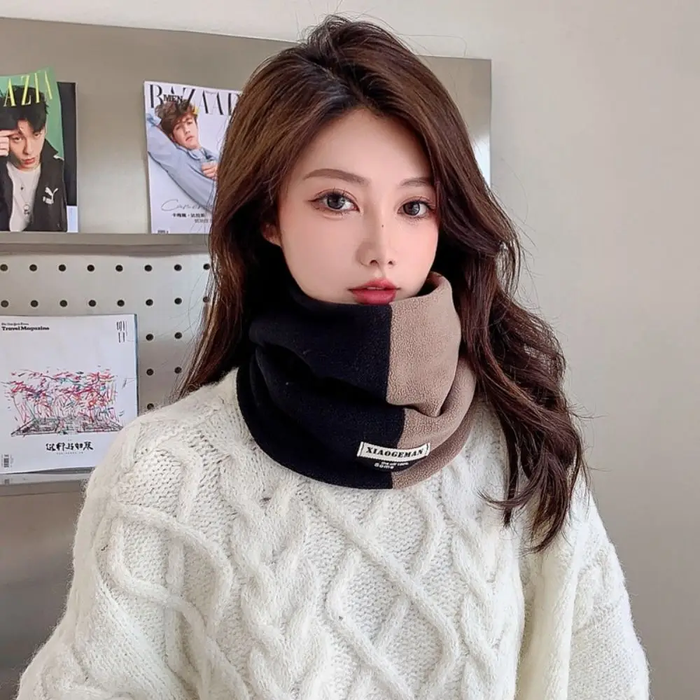 New Winter Warm Hooded Scarf Women Knitted Ski Climbing Scarfs Neck Warmer Thicken Neck Scarves Bandana