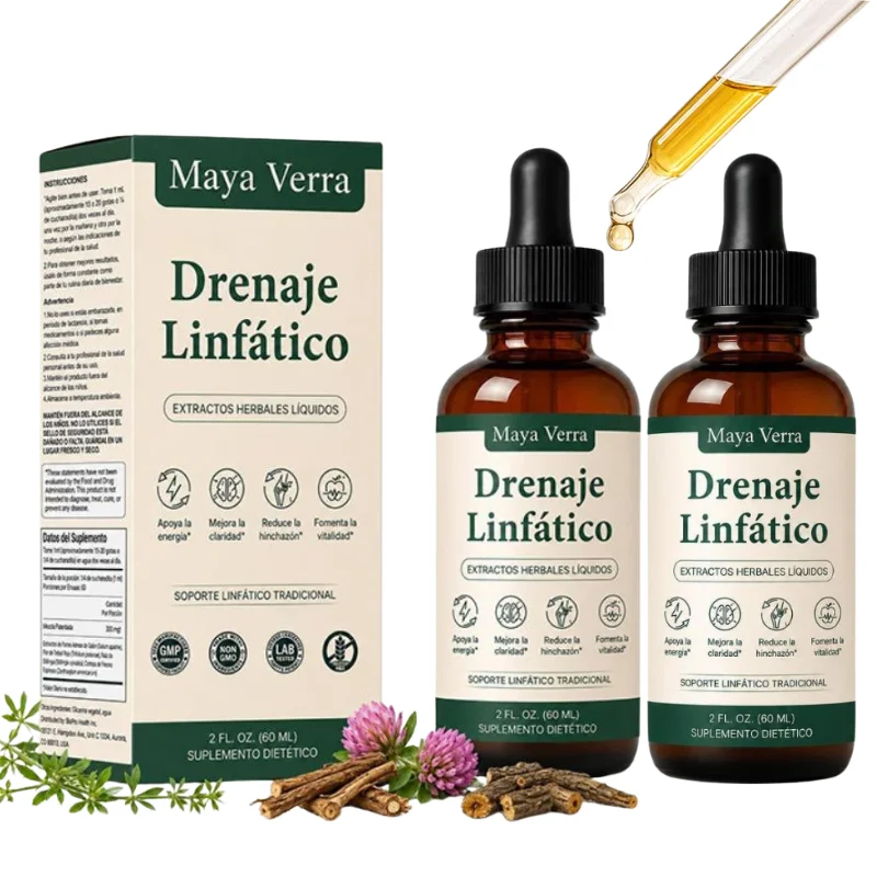 Herbal Lymphatic Drainage Liquid Improve Body Circulation Extract Lymph Support Aid Liquid Balance for Daily Wellness 60ml