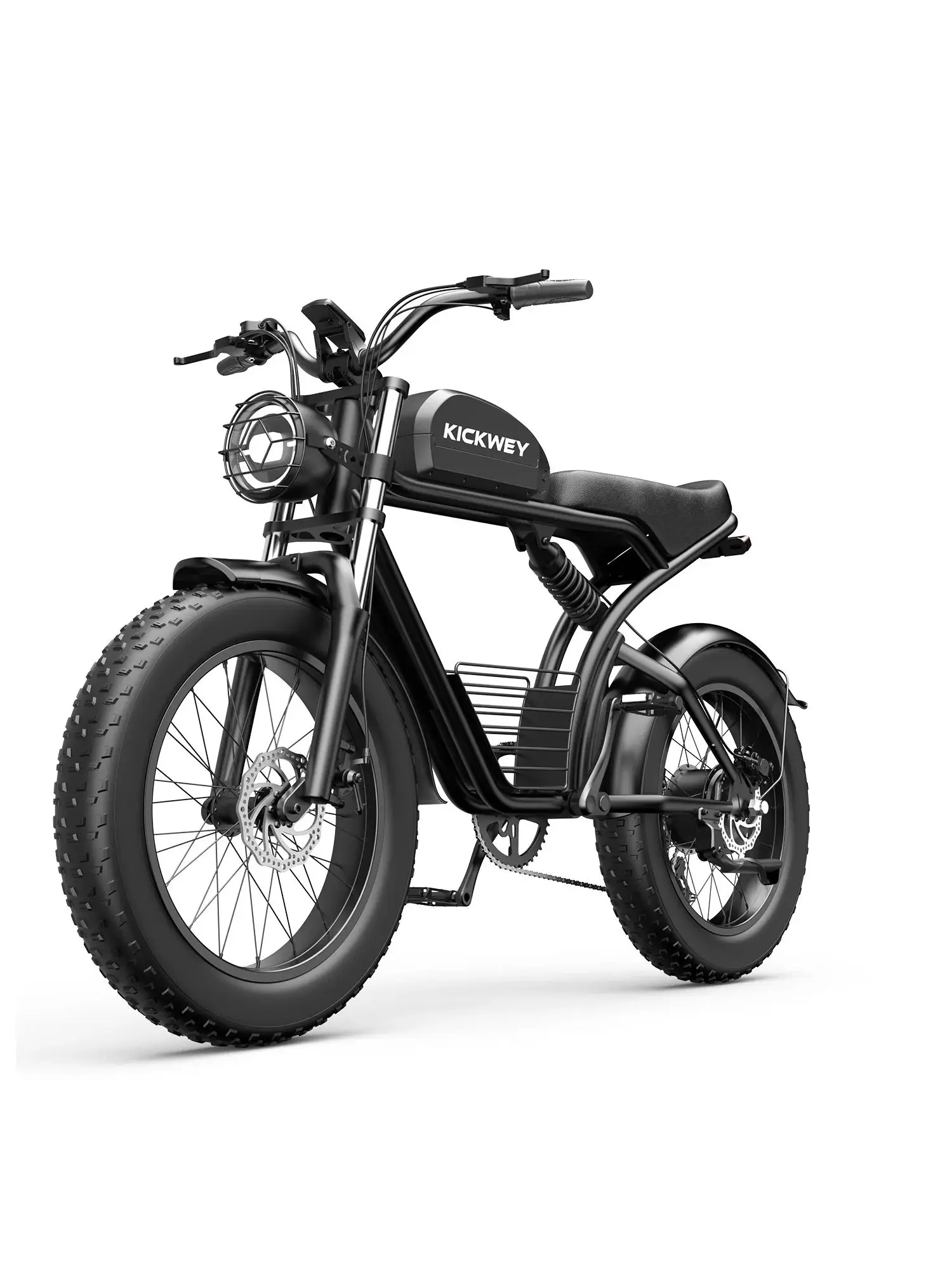 AliExpress kickwey KICKWEY K7 1500W 48V Electric Mountain Bike 23Ah Battery 20 Inch Fat Tire Men's E-Bike for Sports & Entertainment Cycling